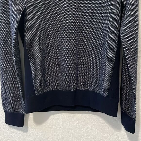 VINCE Men's Birdseye Raglan Wool/Cashmere Long-Sleeve Sweater, Size S - Picture 6 of 10